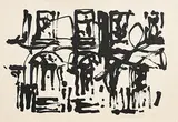 Street Houses by Louis le Brocquy, 1986, limited edition lithograph - numbered 10 from an edition of 35, sold Mar 2020