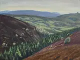 Harry Kernoff, Wicklow Vale, oil on board