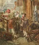 Arthur David McCormick, The Precious Load, watercolour