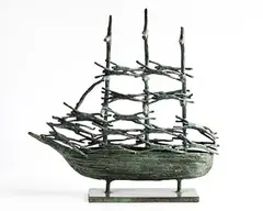 John Behan, Westport Famine Ship, 2018, unique bronze