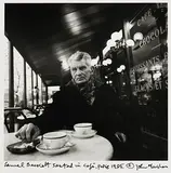 Samuel Beckett Seated in Cafe, Paris by John Minihan, 1985, silver gelatin print, number 42 from an edition of 100, sold Mar 2020