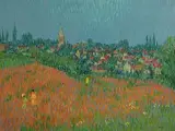 Crossing a Field of Peas at Crepy-en-Valois by Desmond Carrick, oil on board, sold Mar 2020