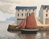 John McNulty, Full Sail, 2018, oil on canvas