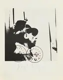 Joseph Beuys German, The Sense of the Hearing, 1974, lithograph from an edtion of 5000