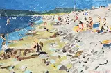 Stephen Cullen, Rosbeigh Strand, 1999, oil on canvas