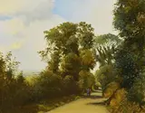 Padraig Lynch Irish, The Blackbirds Nest at Millockstown, 1986, oil on canvas