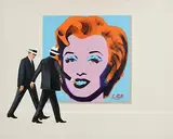 Ken O'Neill, Admiring Marilyn, oil on canvas