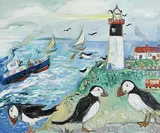 Dawn Crothers, The Spirit of Rathlin, oil on canvas