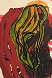 Nora van den Berg, Abstract, 2016, oil on card