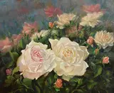 Annemarie Bourke, Evening in the Rose Garden