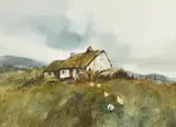 Phyllis del Vecchio, The Thatchers, watercolour