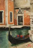 Mat Grogan, Venice, oil on board