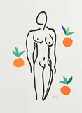 Nude with Oranges by Henri Matisse, lithograph on BFK Rives paper from an edition of 200, sold Mar 2020