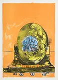Graham Sutherland, L'Ultimo Paesaggio, lithograph from the portfolio of 7 colour lithogrpahs drawn on zinc plates from 1970-1979 printed by Teodorani Editore, Milan after Sutherland's death with the apporval of his wife