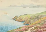 Howard Knee, The Wicklow Hills from Howth, watercolour