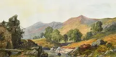 John Faulkner, The Old Mill, watercolour