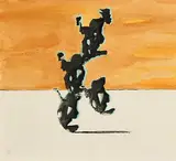 Colin Middleton, Surrealist Landscape, watercolour and ink
