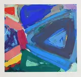 Anthony Frost British, Off Beat Blue, 1996, monotype