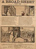 Broadsheet March by Jack Butler Yeats, 1903, handcoloured cuala press print, offered Jan 2020