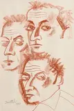 Graham Knuttel, Three Amigos, 1990, conte crayons