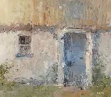 Tom Kerr, The Blue Door, oil on board