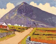 Summer's Day, Achill by Alex McKenna, oil on canvas, sold Jan 2020