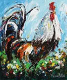Lorna Millar, The Boss, acrylic on board