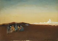 Arabian Nights by Hans Hansen, watercolour heightened, sold Jan 2020