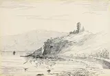 Eleanor F. Brickdale, Donegal Landscape, pen & ink drawing