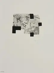 Composition by Eduardo Chillida, 1996, limited edition lithograph - numbered 207 from an edition of 500, offered Jan 2020