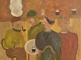 Piet Sluis, Four Men at a Bar