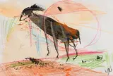 Untitled by John Kingerlee, mixed media on paper, sold Jan 2020
