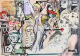 Marianne Sturtridge, Hook, Line, Sinker, 2014, mixed media on paper