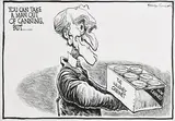 Martyn Turner, You can take a Man out of Canning but...., 1992, pen and ink