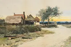 Leopold Rivers, Follow the Leader, watercolour