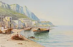 Yves Gianni, Lake Garda, watercolour