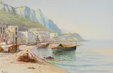 Yves Gianni, Lake Garda, watercolour
