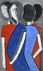 John Desmond, Relationships, acrylic on paper