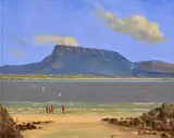 David Anthony Overend, Muckish, From Inishbofin Island, oil on canvas board