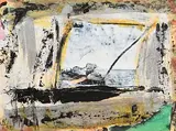 Seascape by John Kingerlee, 1997, oil on card, sold Jan 2020