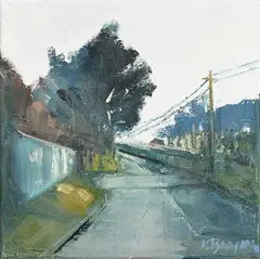 Kate Beagan, Turn in the Road, oil on canvas