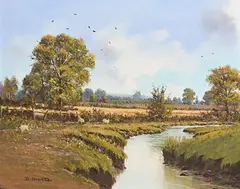 David Anthony Overend, Sixmile Water, oil on canvas