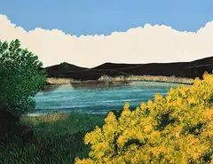 Denis Kelly, Gortin Lake, 2003, oil on board