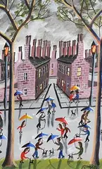 John Ormsby Scottish, A Wet Walkies, gouache