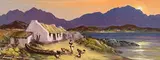 William Cunningham, Farmstead, Near Inch Strand, Kerry, oil on canvas board