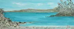 Jenny Snashall, Winter at Schull Strand, 2017, oil on canvas