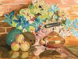 Kathleen Crawford, The Copper Kettle, watercolour