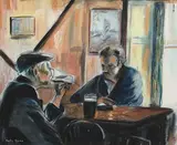 Kate Byrne, Companions, pastel