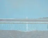 Simon MacLeod, Sunrise on Sandymount, oil on canvas