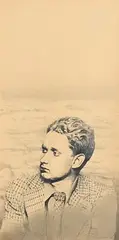 Joachim Boske, Portrait of a Young Man, mixed media on paper